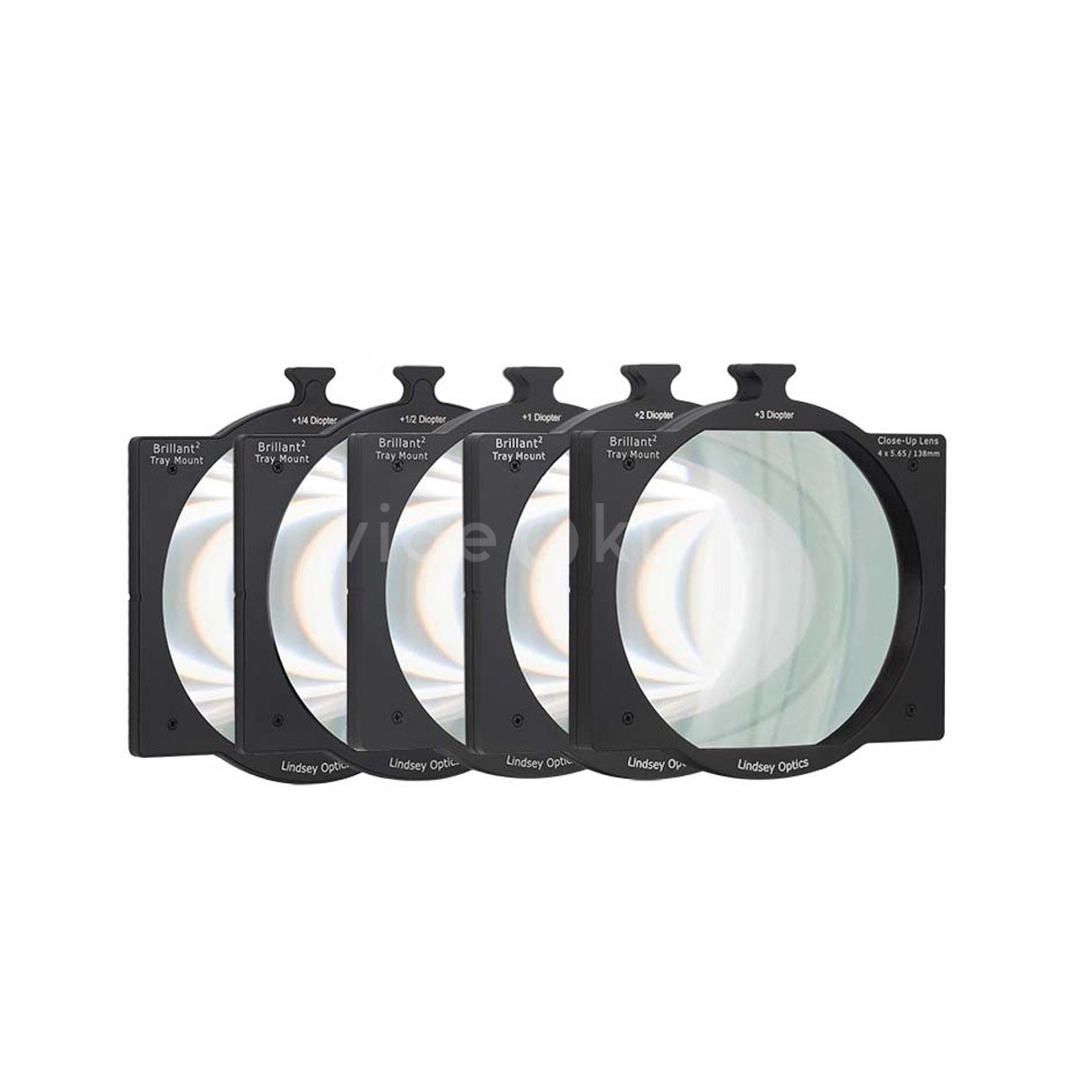 Lindsey Optics 4×5.65″ Brilliant Tray Mount Diopter Set