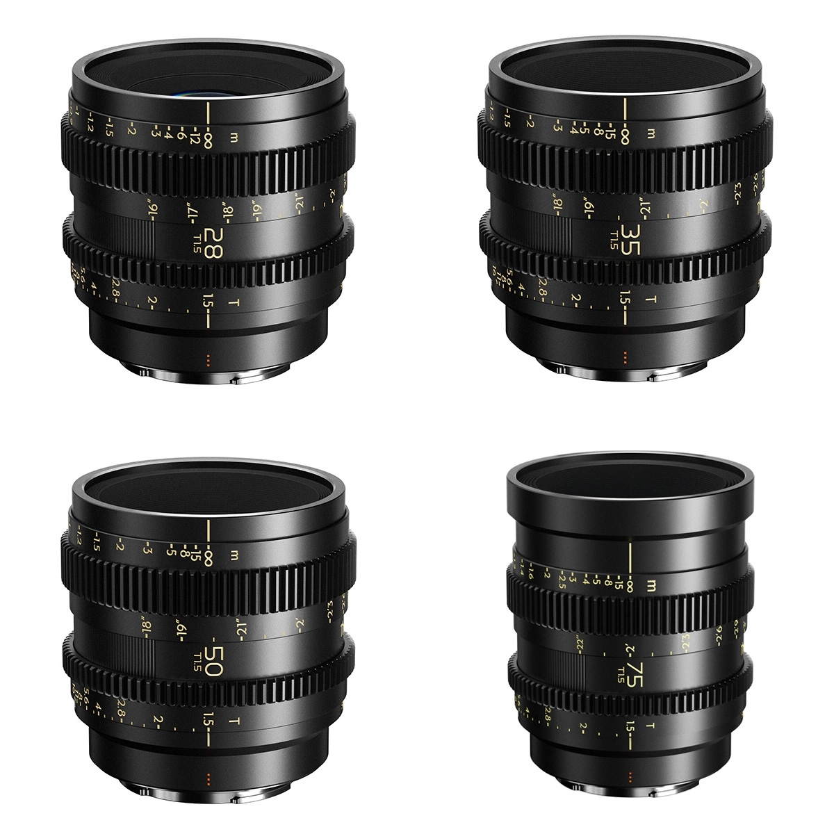 Thypoch Simera-C 28/35/50/75mm T1.5 (Sony E) 4 lens kit