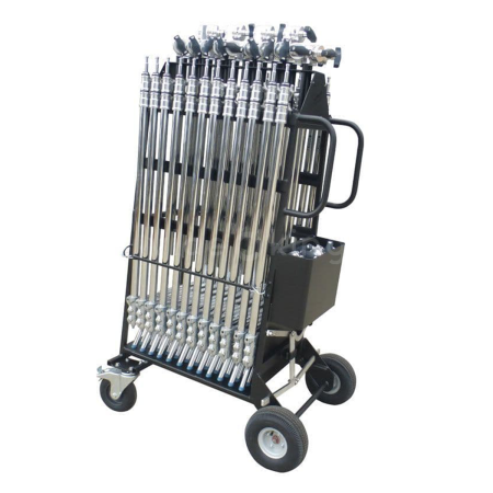 Lomart C-Stand Cart with Brake – up to 24 C-Stands_5