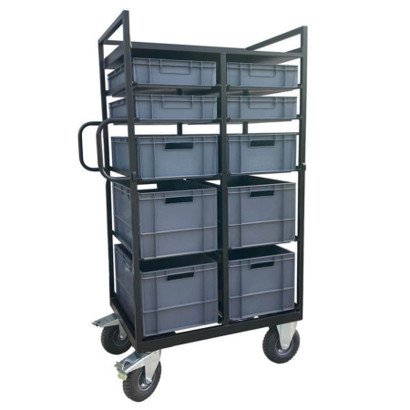Tall Euro-Container Trolley Film Cart_1