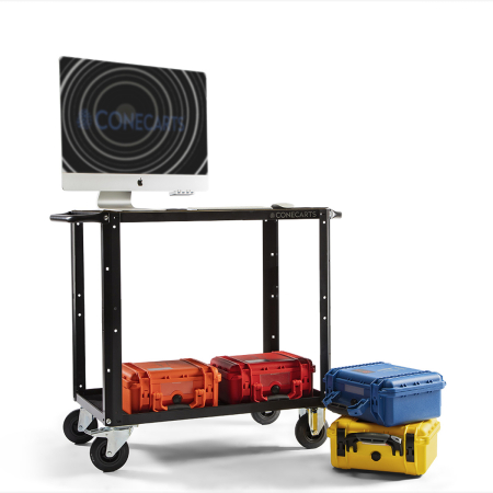 CONECARTS SMALL CART – WORKSTATION VERSION – 2 shelves_1